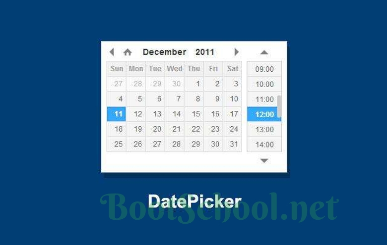 基于Bootstrap的日期和时间选择器