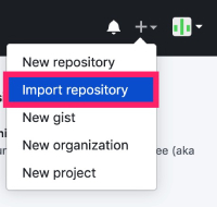 github-import-repository